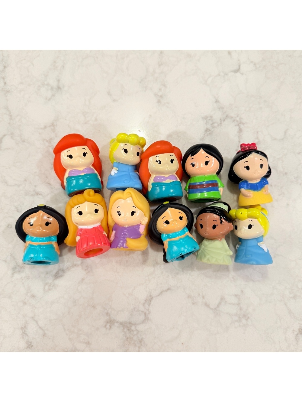 Disney Princess Cinderella & Friends Finger Puppets Lot Of 11 Bath Play Disney